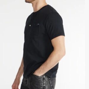 Chubbies Men’s The Multiverse Henley Shirt in Faded Black Size Small